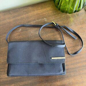 Rosetti Vintage Dark Navy Satin Shoulder Bag